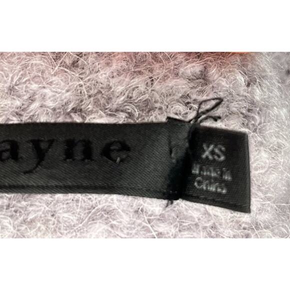 JENNI KAYNE Sz XS Boucle Cocoon Crewneck Pullover Sweater Frost - Picture 4 of 12